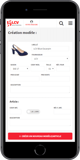 Création modèle|L’extension nomade pour la création de vos produits pendant vos salons et vos journées d’achat|Prenez la photo directement avec votre mobile|Retrouvez facilement vos produits par journée avec des mots-clés